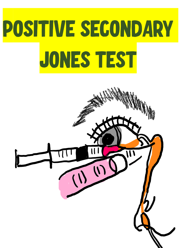 poistive secondary jones test