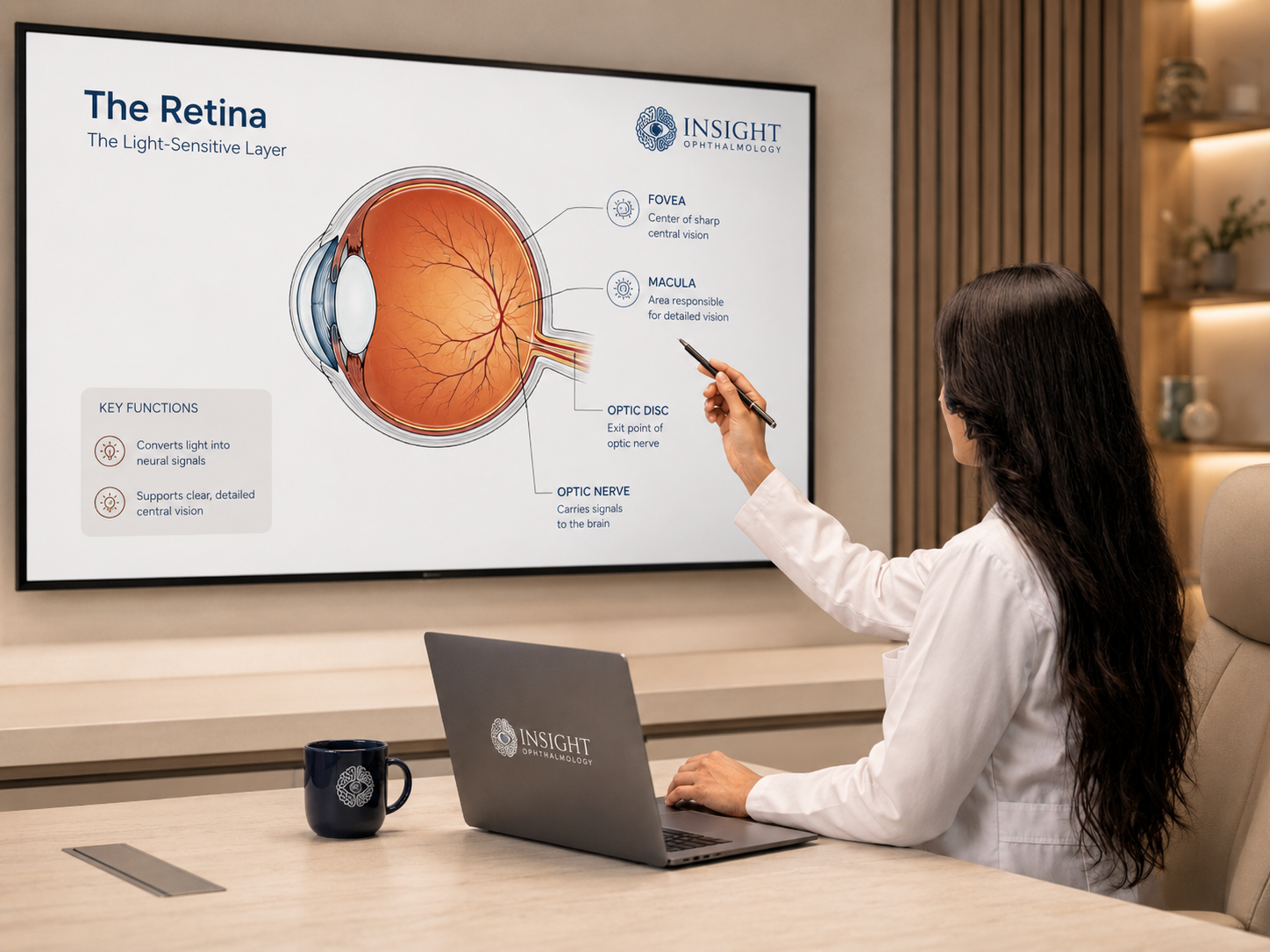 Insight Ophthalmology online ophthalmology teaching setup
