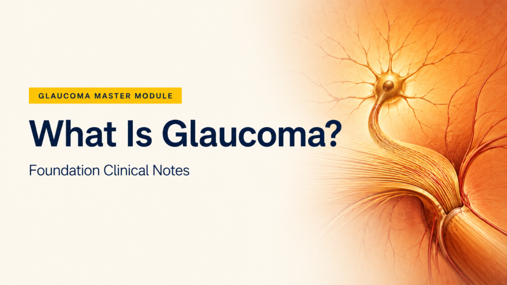 Illustrated optic nerve and retinal nerve fibre damage introducing a foundation lecture on glaucoma.